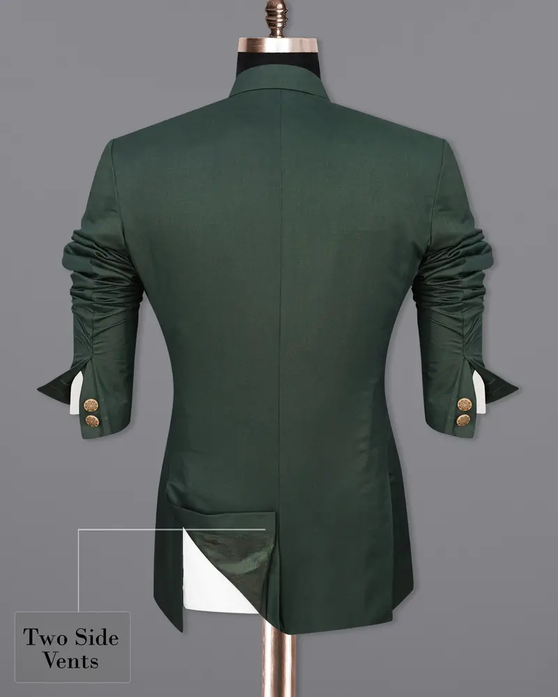 Mine Shaft Green Bandhgala Blazer 9