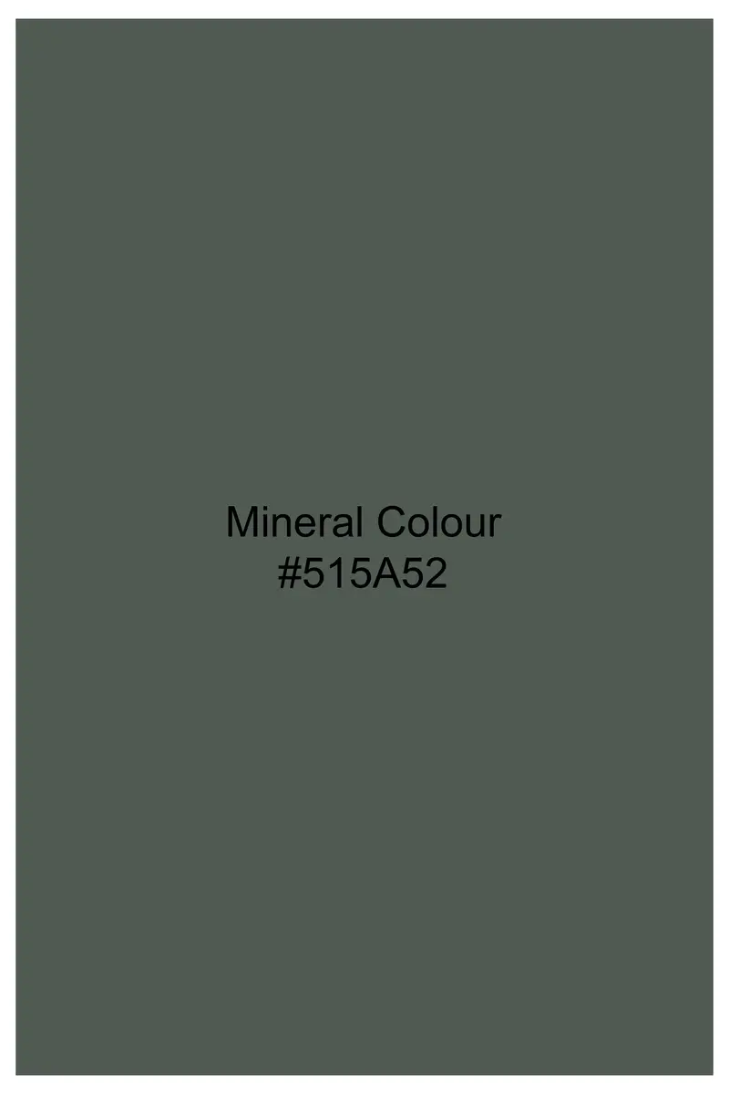 Mineral Green Dobby Textured Premium Giza Cotton Shirt 8