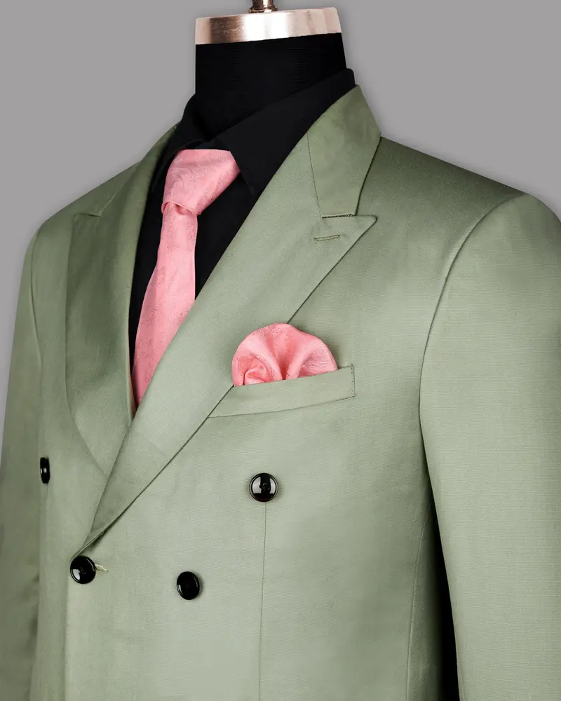 Mint Wool Rich Double Breasted Blazer 5