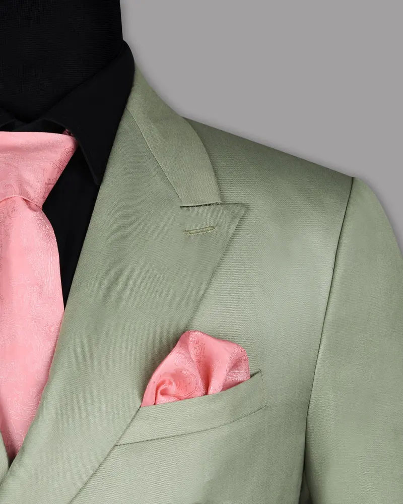 Mint Wool Rich Double Breasted Blazer 6