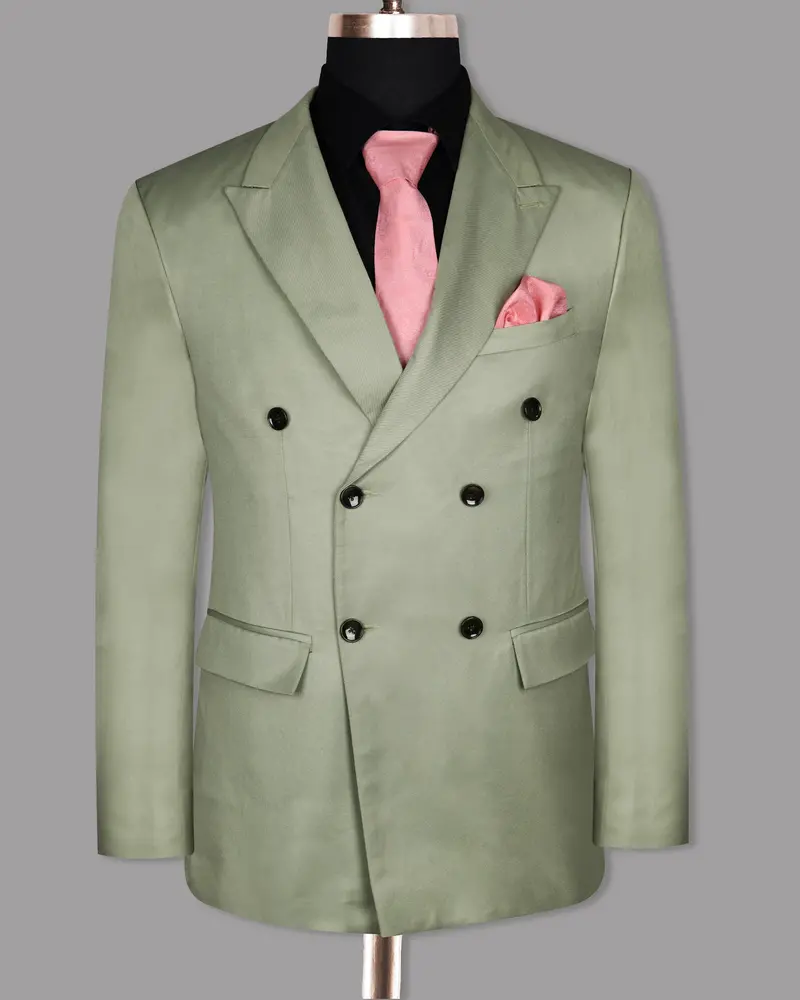 Mint Wool Rich Double Breasted Blazer 8