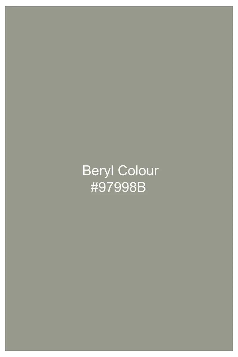 Minted Majesty-Beryl Green Solid Luxurious Linen Double Breasted Sports Blazer 10