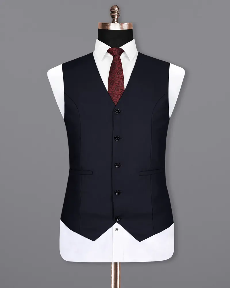 Mirage Black Checked Woolrich Waistcoat 2