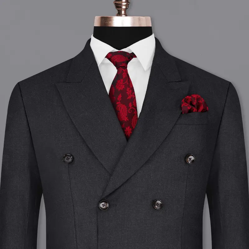 Mirage Black Double Breasted Blazer 1
