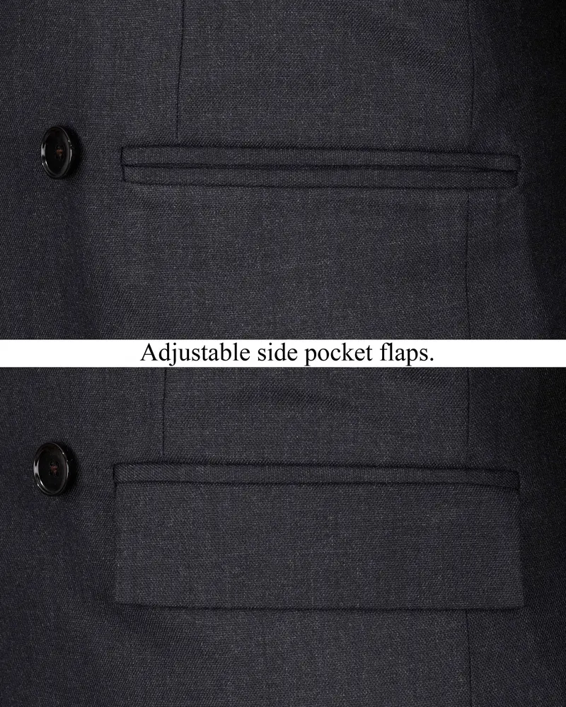 Mirage Black Double Breasted Blazer 5