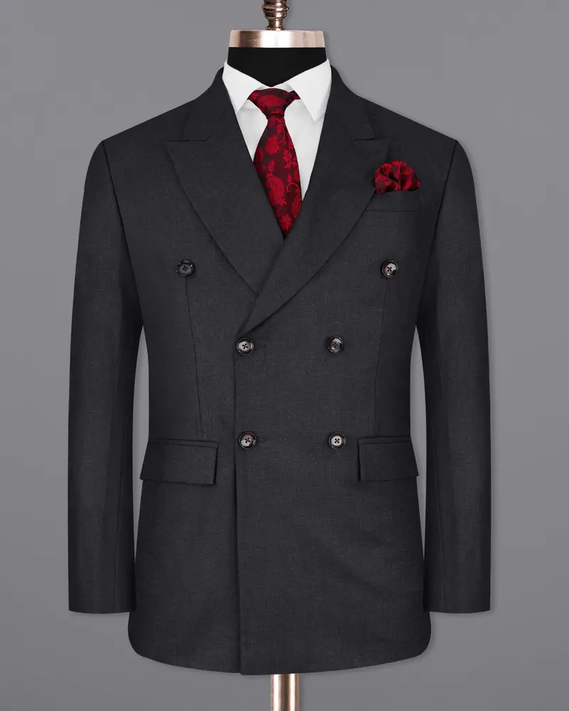 Mirage Black Double Breasted Blazer 7