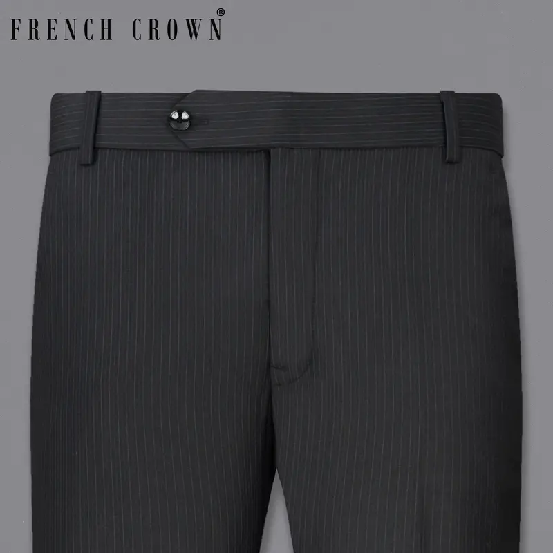 Mirage Black Striped Pant 6