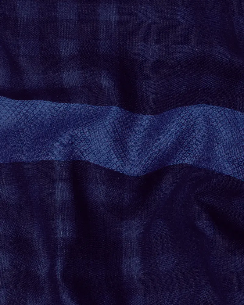Mirage Blue And Rhino Blue Striped Dobby Shorts 3