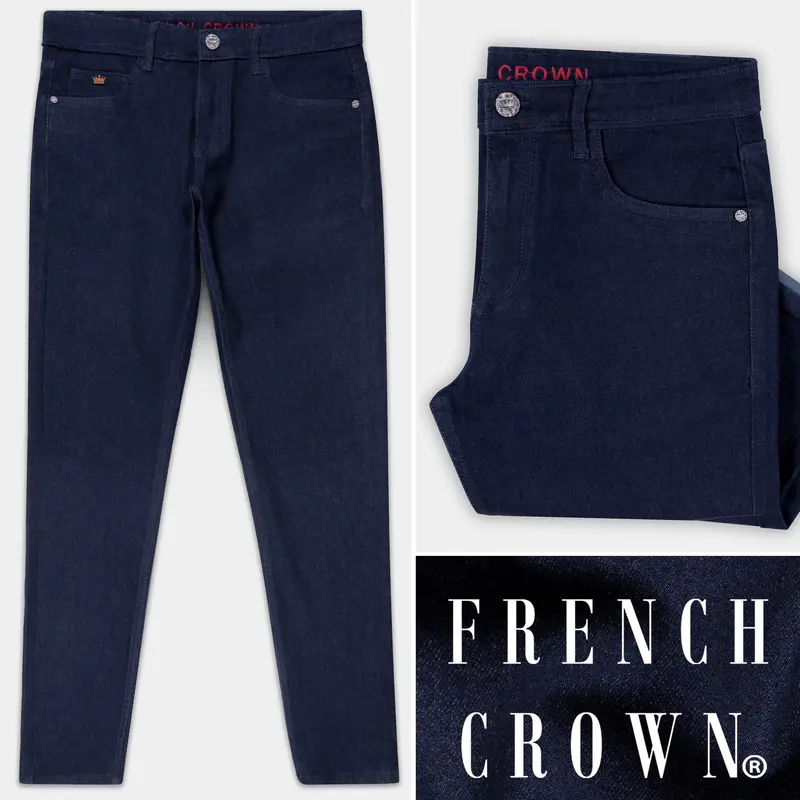 Mirage Blue Clean Look Stretchable Denim 1