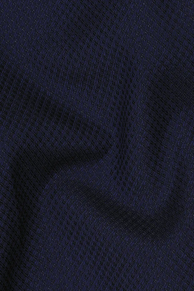 Mirage Blue Diamond Textured Single Breasted Blazer 3