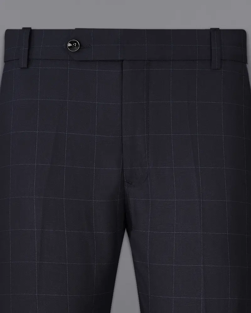 Mirage Blue Plaid Pant 2