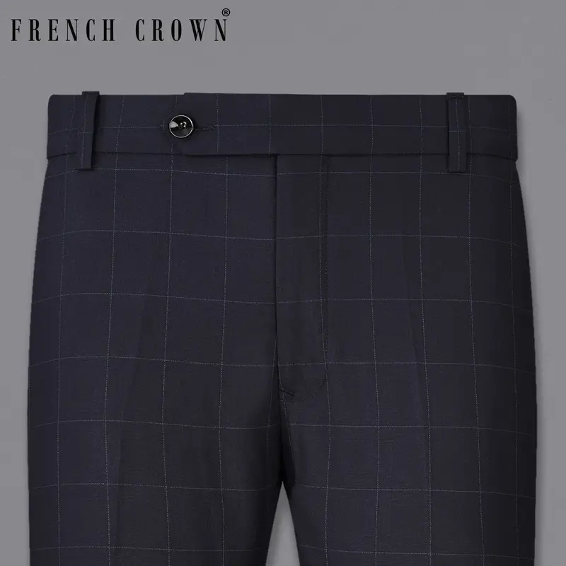 Mirage Blue Plaid Pant 6