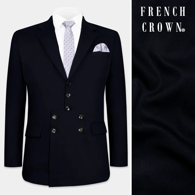Mirage Blue Premium Cotton Designer Blazer 1
