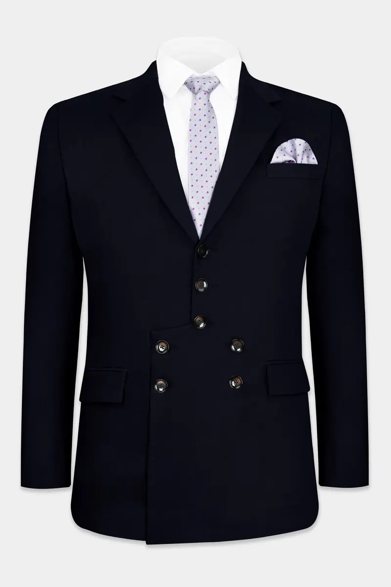 Mirage Blue Premium Cotton Designer Blazer 2