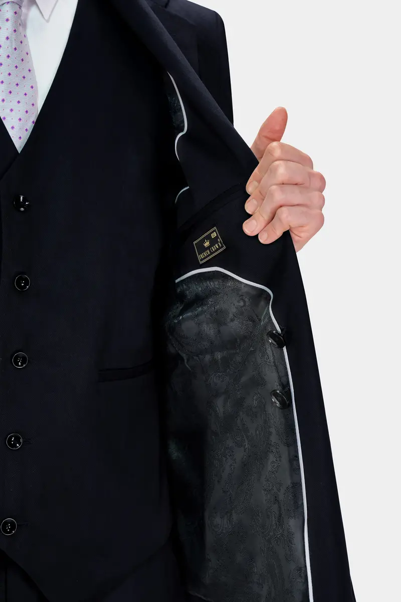 Mirage Blue Premium Cotton Designer Blazer 4