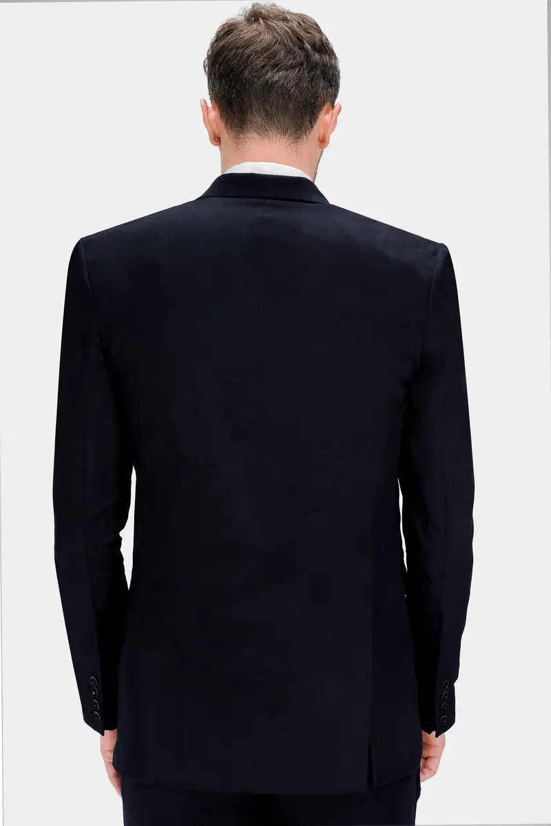 Mirage Blue Premium Cotton Designer Blazer 5