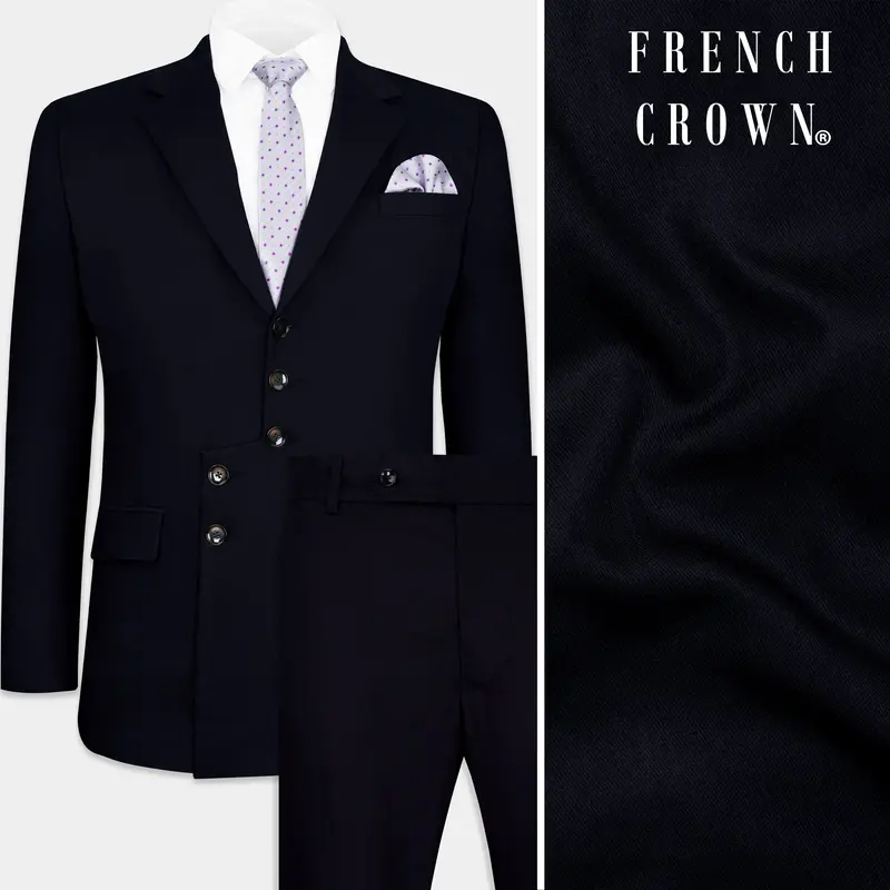 Mirage Blue Premium Cotton Designer Suit 1