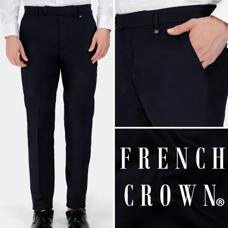 Mirage Blue Premium Cotton Pant 1