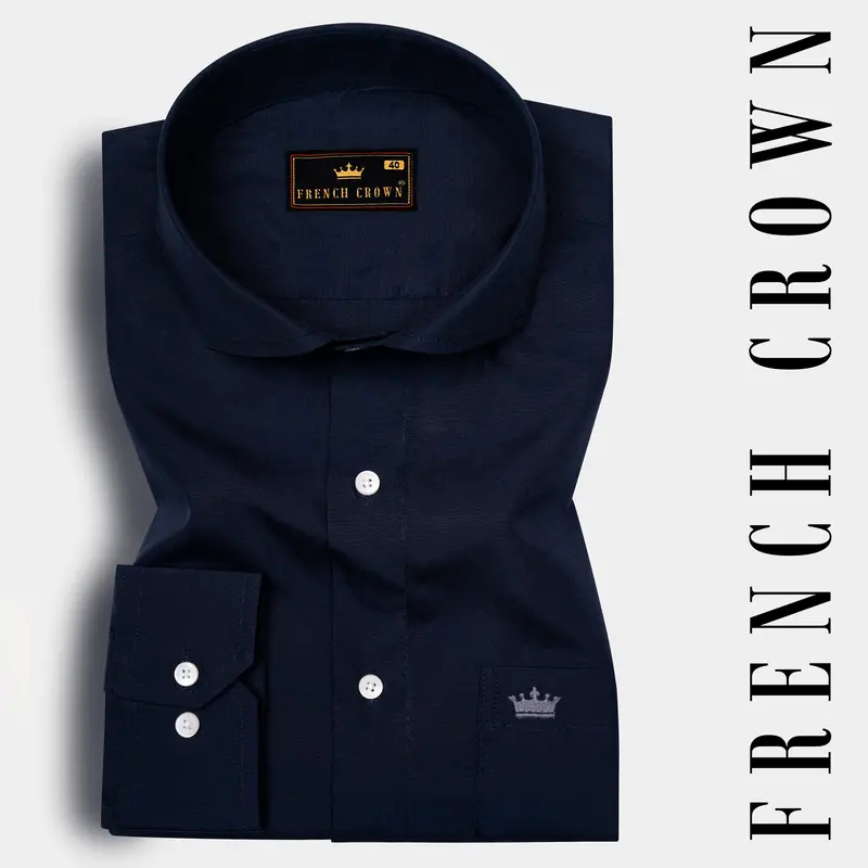 Mirage Blue Premium Cotton Shirt 10
