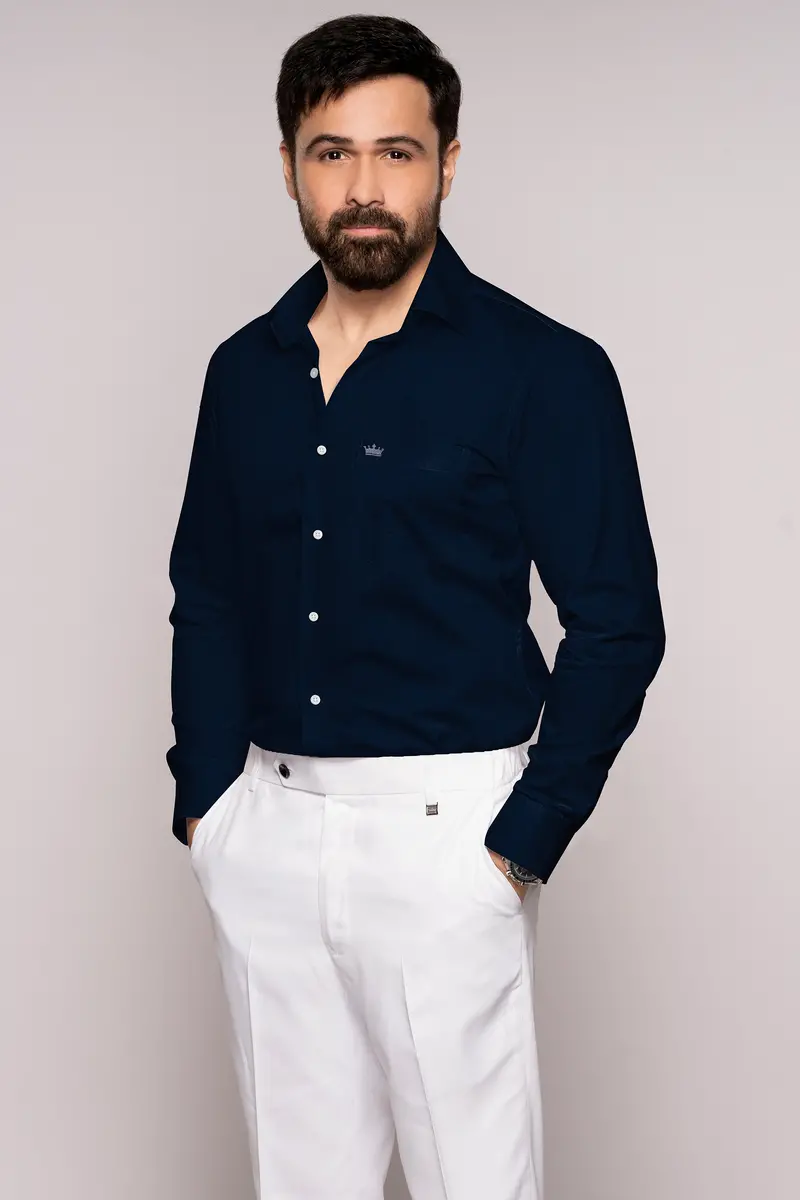 Mirage Blue Premium Cotton Shirt 4