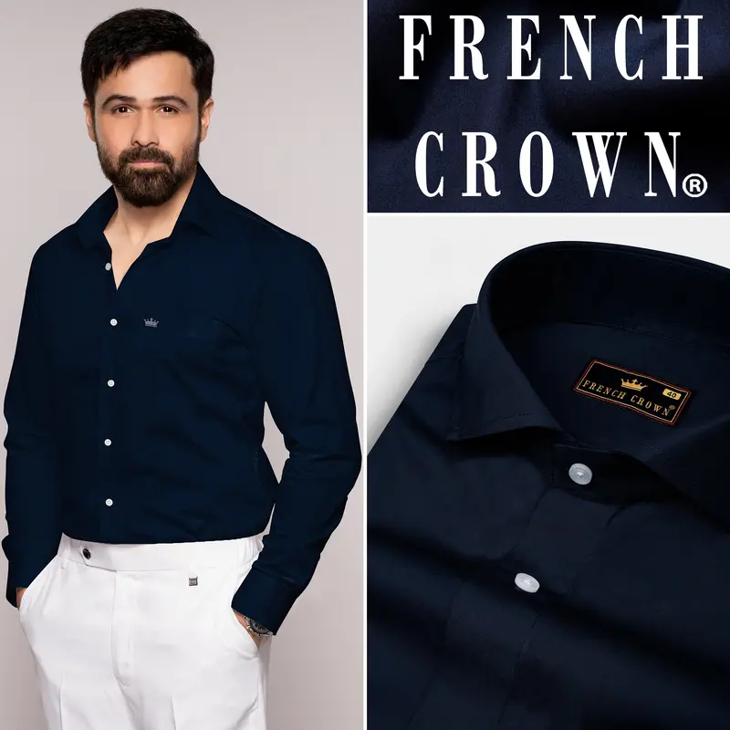 Mirage Blue Premium Cotton Shirt 6