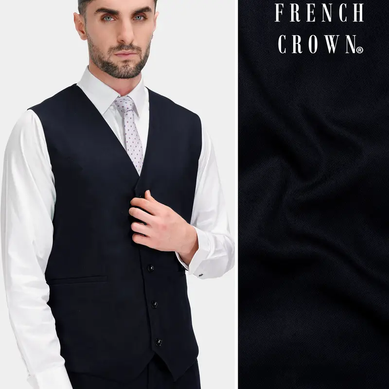 Mirage Blue Premium Cotton Waistcoat 1