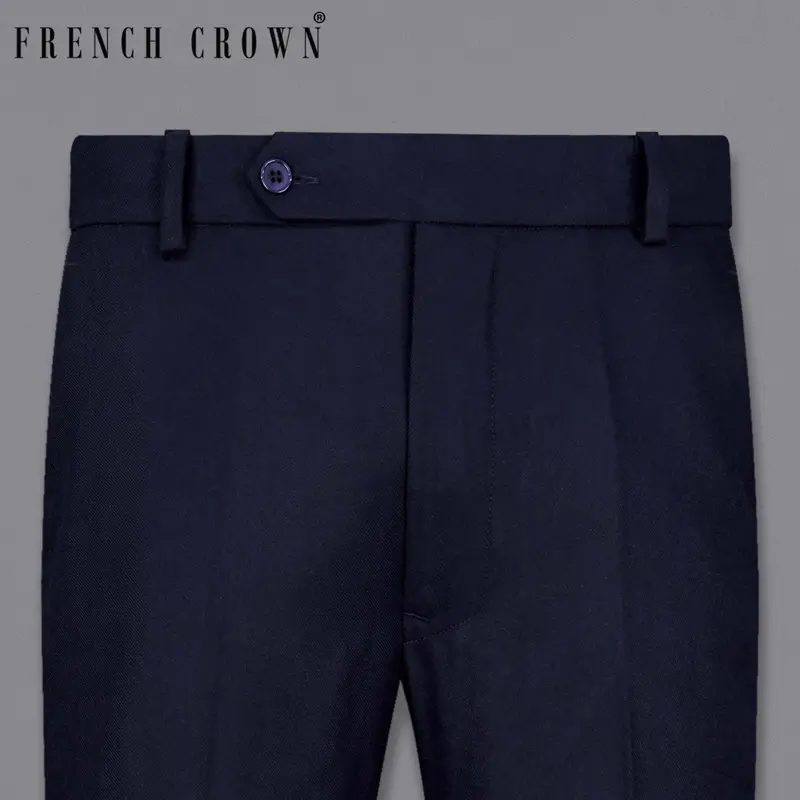 Mirage Blue Pure Wool Pant 6