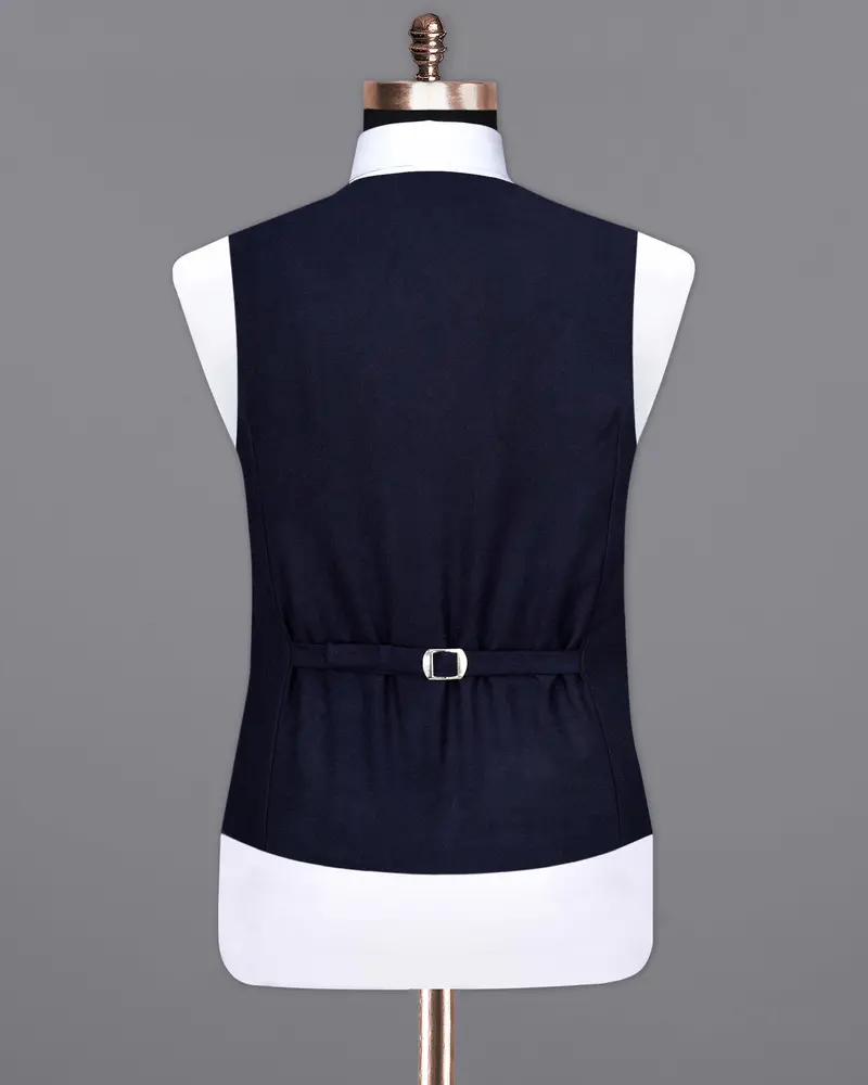 Mirage Blue Pure Wool Waistcoat 6