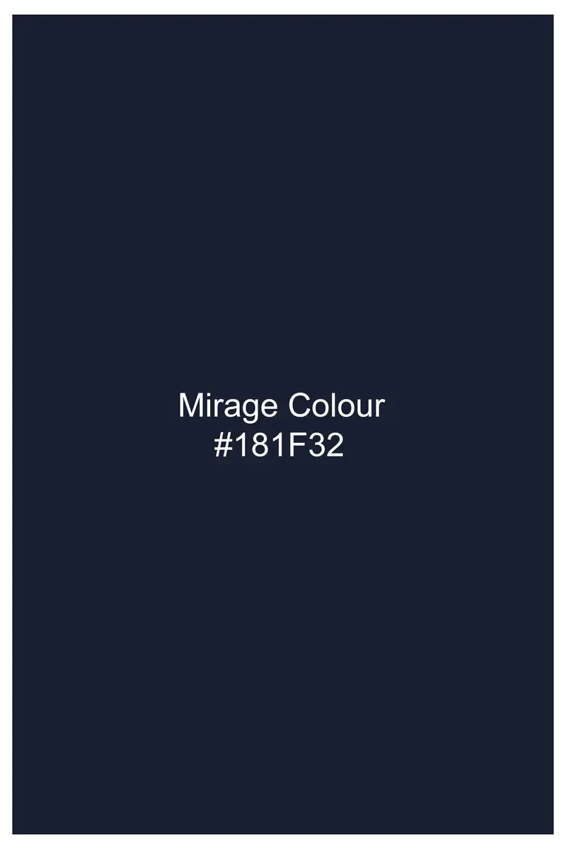 Mirage Blue Single Breasted Tuxedo Blazer 8