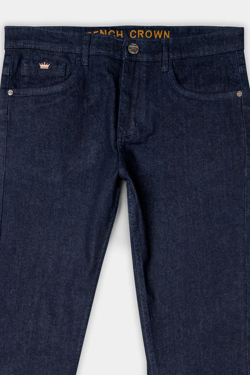 Mirage Blue Slim Fit Mid-Rise Clean Look Stretchable Denim 4