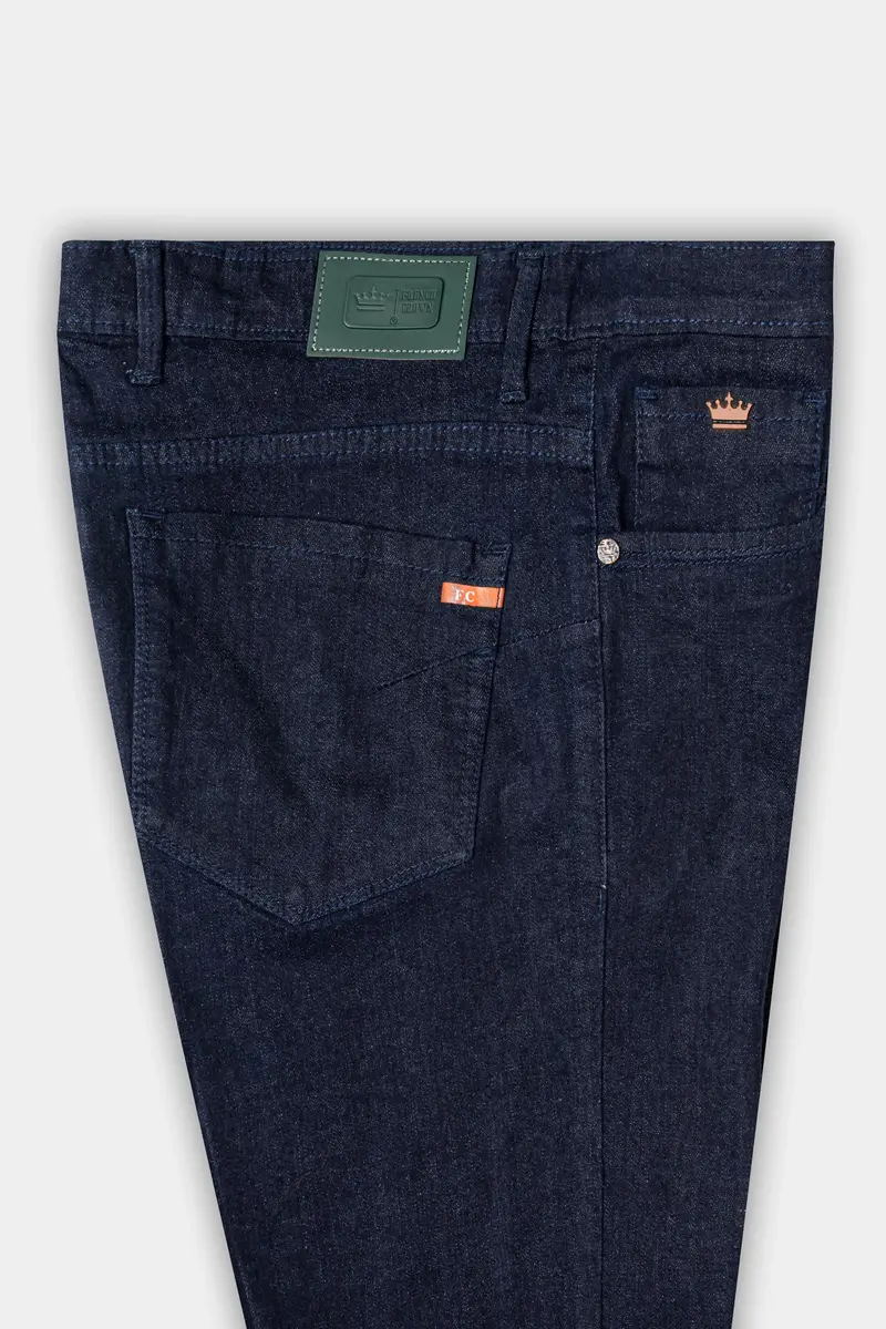 Mirage Blue Slim Fit Mid-Rise Clean Look Stretchable Denim 7