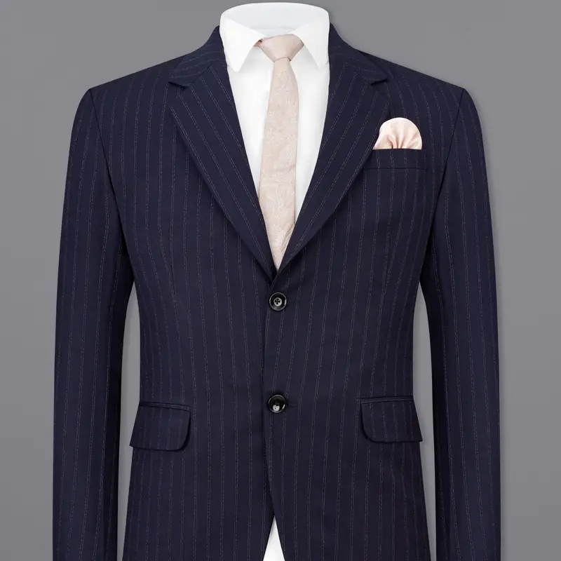 Mirage Blue Striped Blazer 1