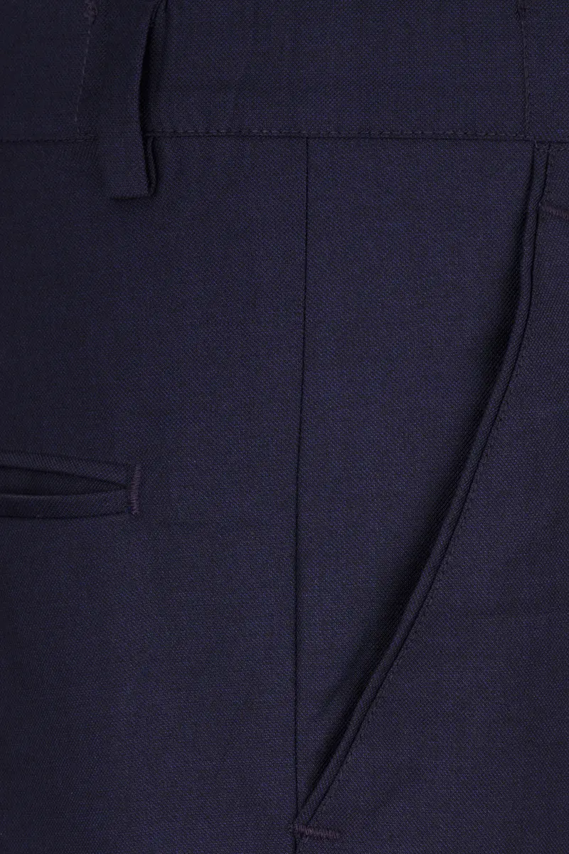 Mirage Blue Subtle Sheen Stretchable Waistband Traveler Pants 5