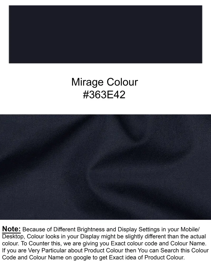 Mirage Blue Wool Rich Pant 7