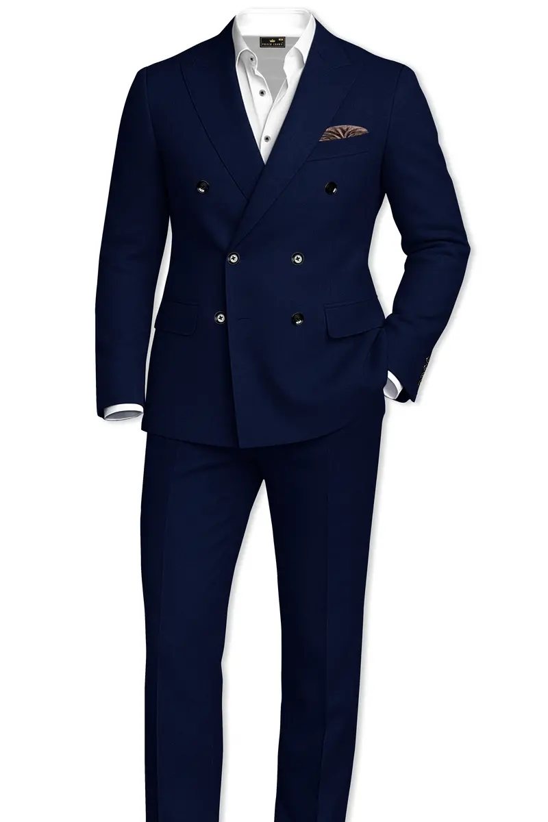 Mirage Blue Wool Rich Pant 7
