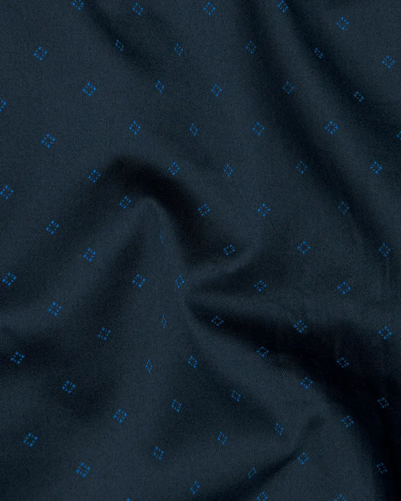 Mirage Dark Blue With Rhino Blue Super Soft Premium Cotton Shirt 2