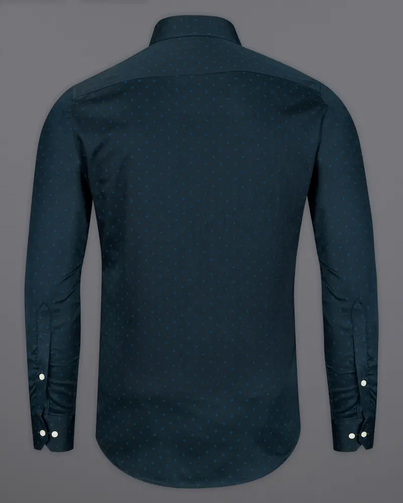 Mirage Dark Blue With Rhino Blue Super Soft Premium Cotton Shirt 6