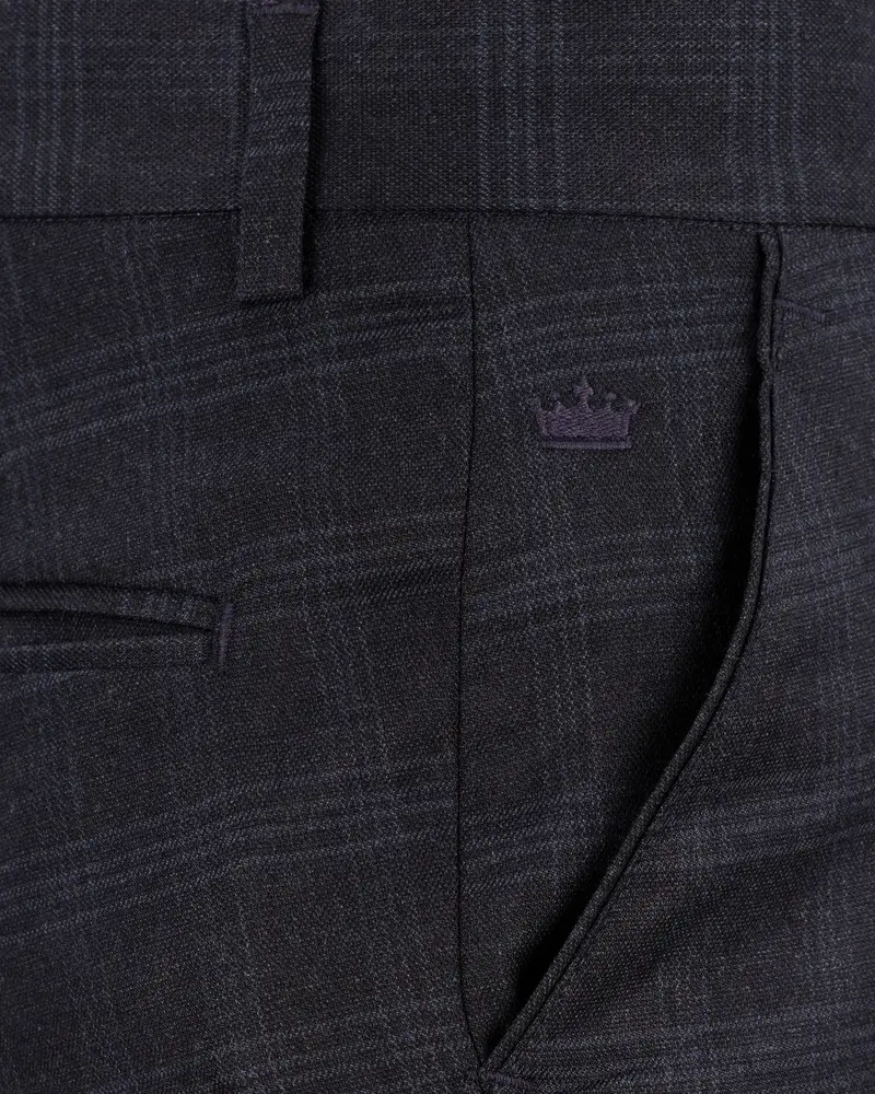 Mirage Gray Plaid Pant 5