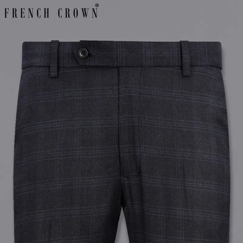 Mirage Gray Plaid Pant 6