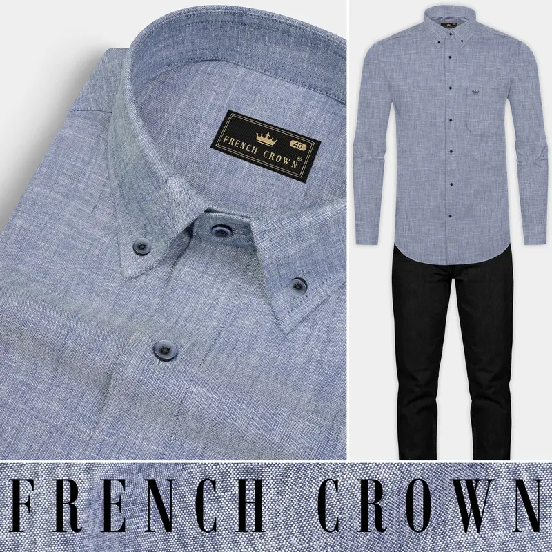 Mischka Gray Royal Oxford Shirt 9