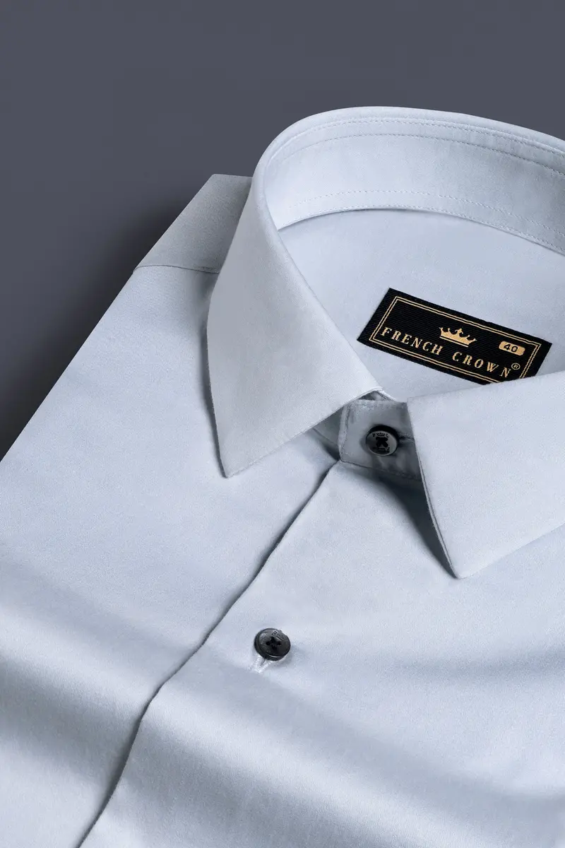 Mischka Gray Subtle Sheen Super Soft Premium Cotton Shirt 1