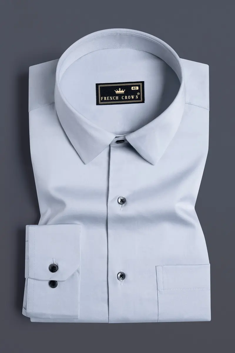 Mischka Gray Subtle Sheen Super Soft Premium Cotton Shirt 3