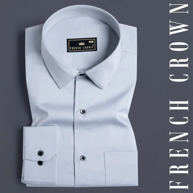 Mischka Gray Subtle Sheen Super Soft Premium Cotton Shirt 7