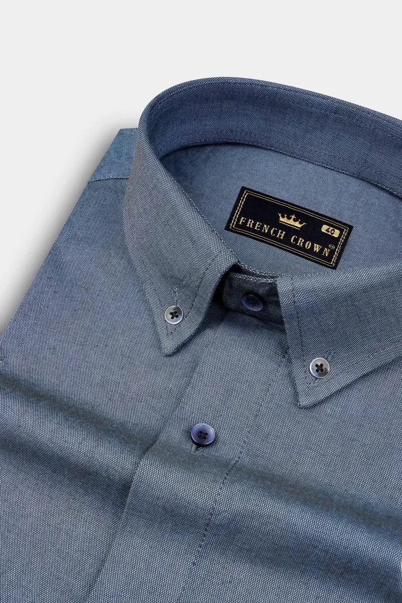 Mist Gray Heavyweight Royal Oxford Shirt 1