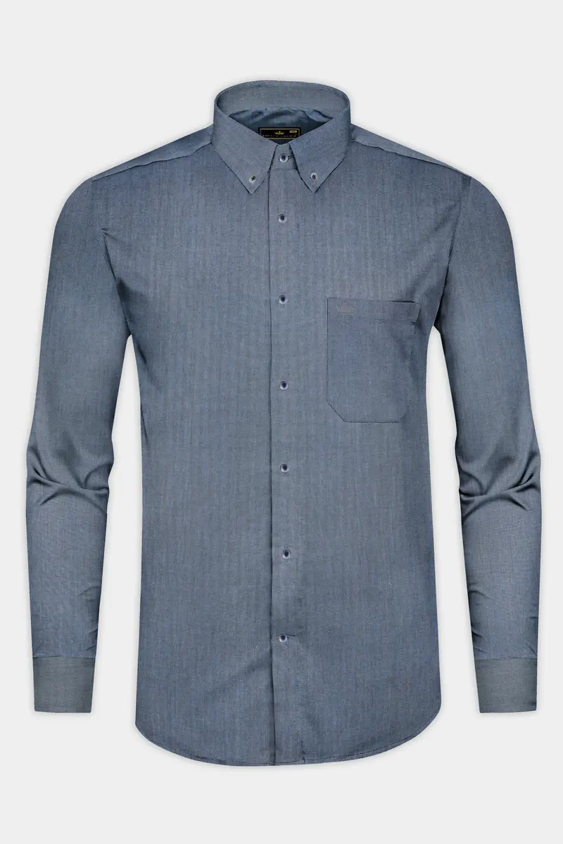 Mist Gray Heavyweight Royal Oxford Shirt 4