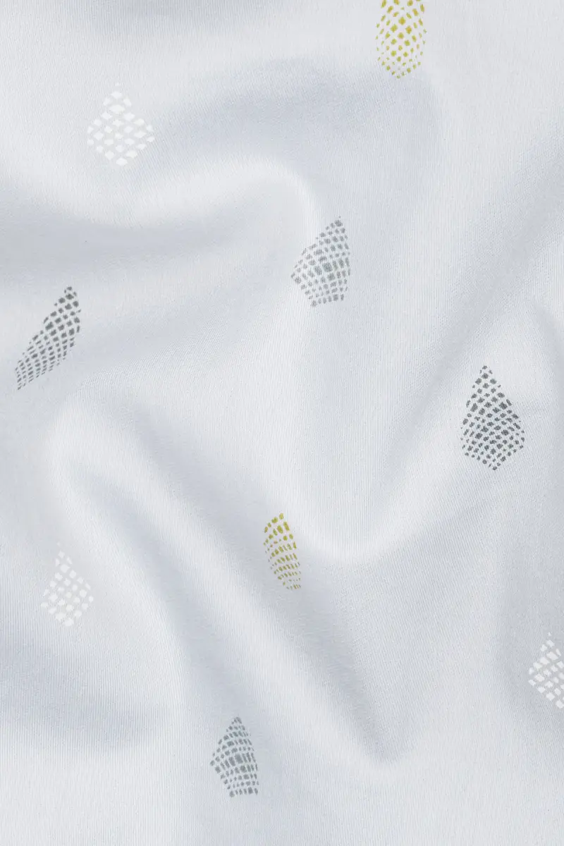 Mist Gray Multicolour Printed Super Soft Premium Cotton Shirt 3