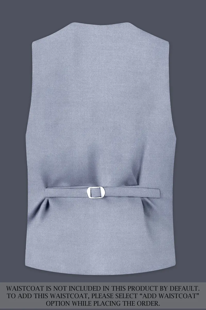 Mistivell-Mountain Mist Gray Wool Rich Single Breasted Stretchable Traveler Suit 17
