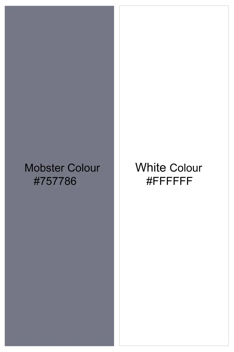 Mobster Gray And Bright White Striped Heavy Weight Royal Oxford Premium Cotton Shirt 8