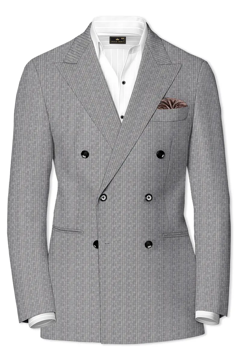 Mobster Gray Double Breasted Blazer 2