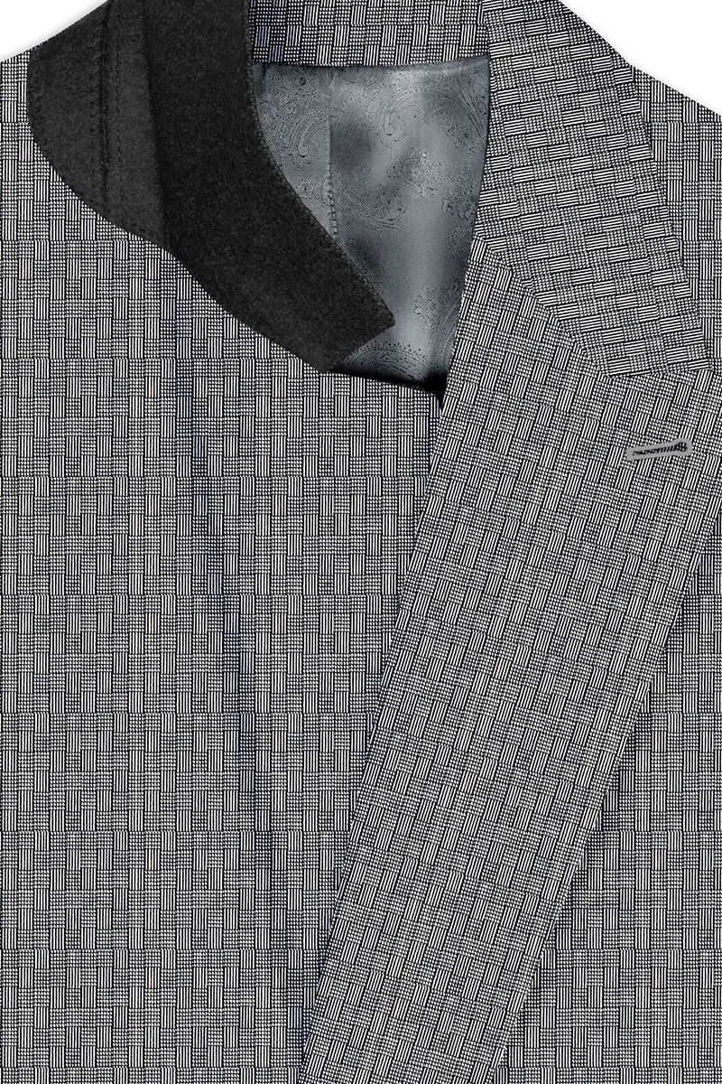 Mobster Gray Double Breasted Blazer 4